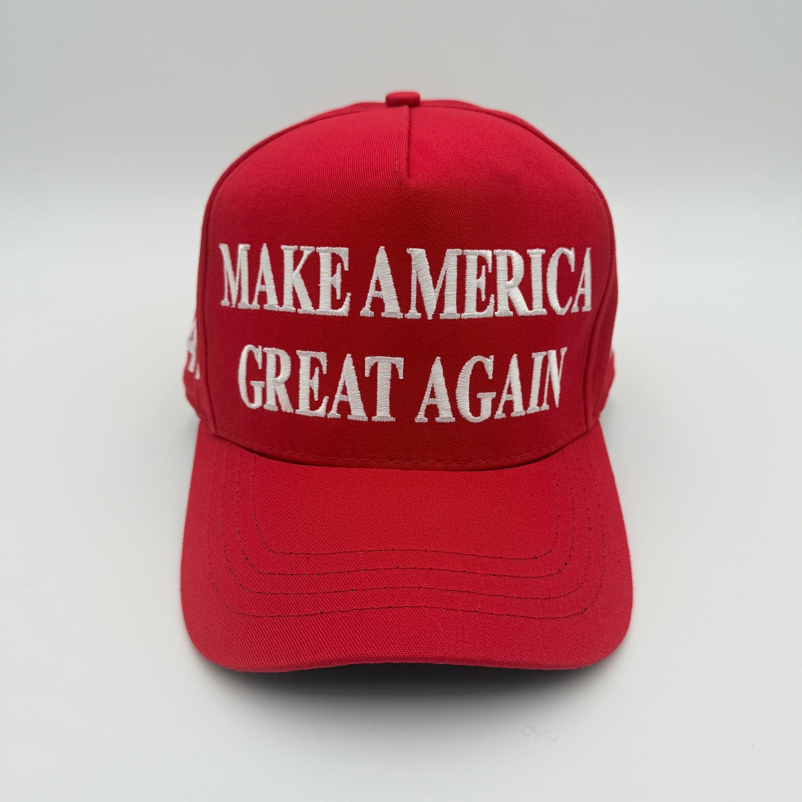 Authentic Cali-Fame MAGA 45-47 Trump Red Made In America Trucker Hat One Size