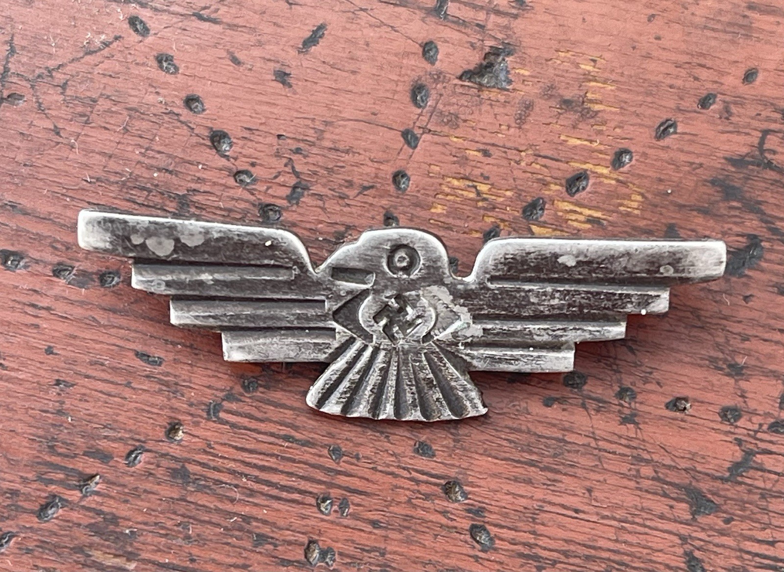 Antique 1920s 30s Thunderbird Whirling Log Pin Fred Harvey Era Native Jewelry