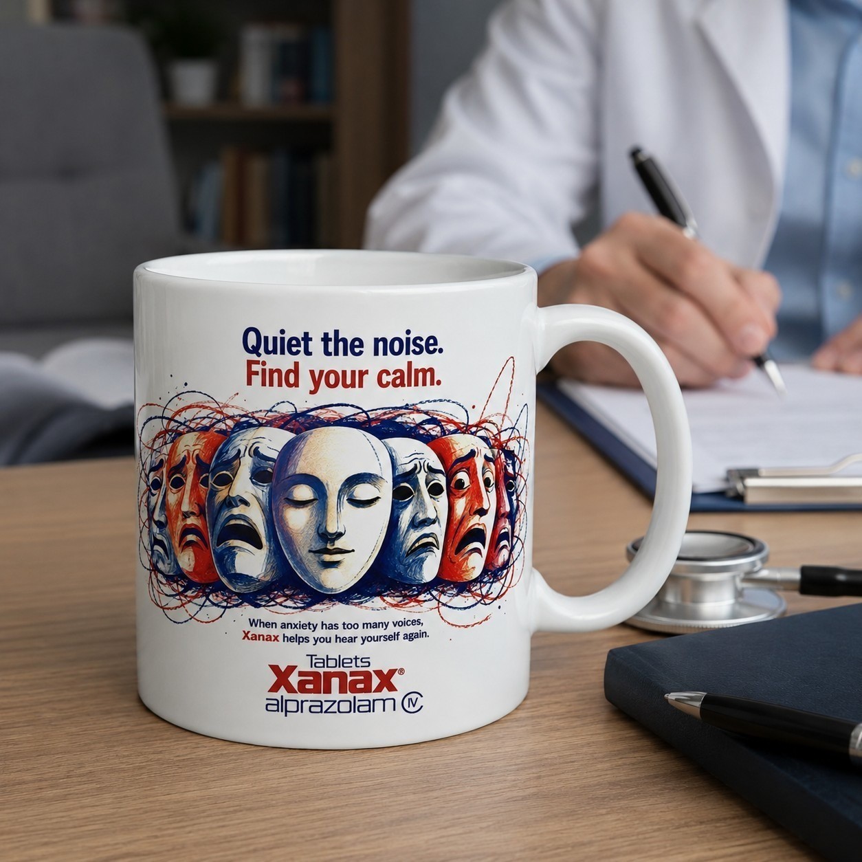 Novelty Xanax Alprazolam 11oz Coffee Mug - 