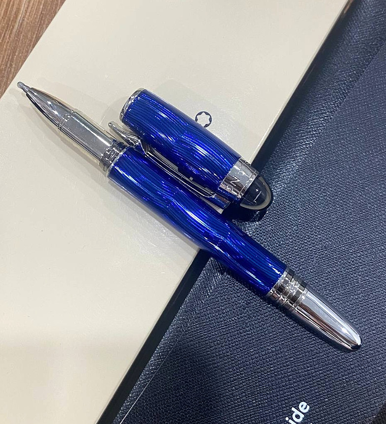 New Mont blanc StarWalker Space Blue Rollerball Pen – Luxury Gift w/Box 2026