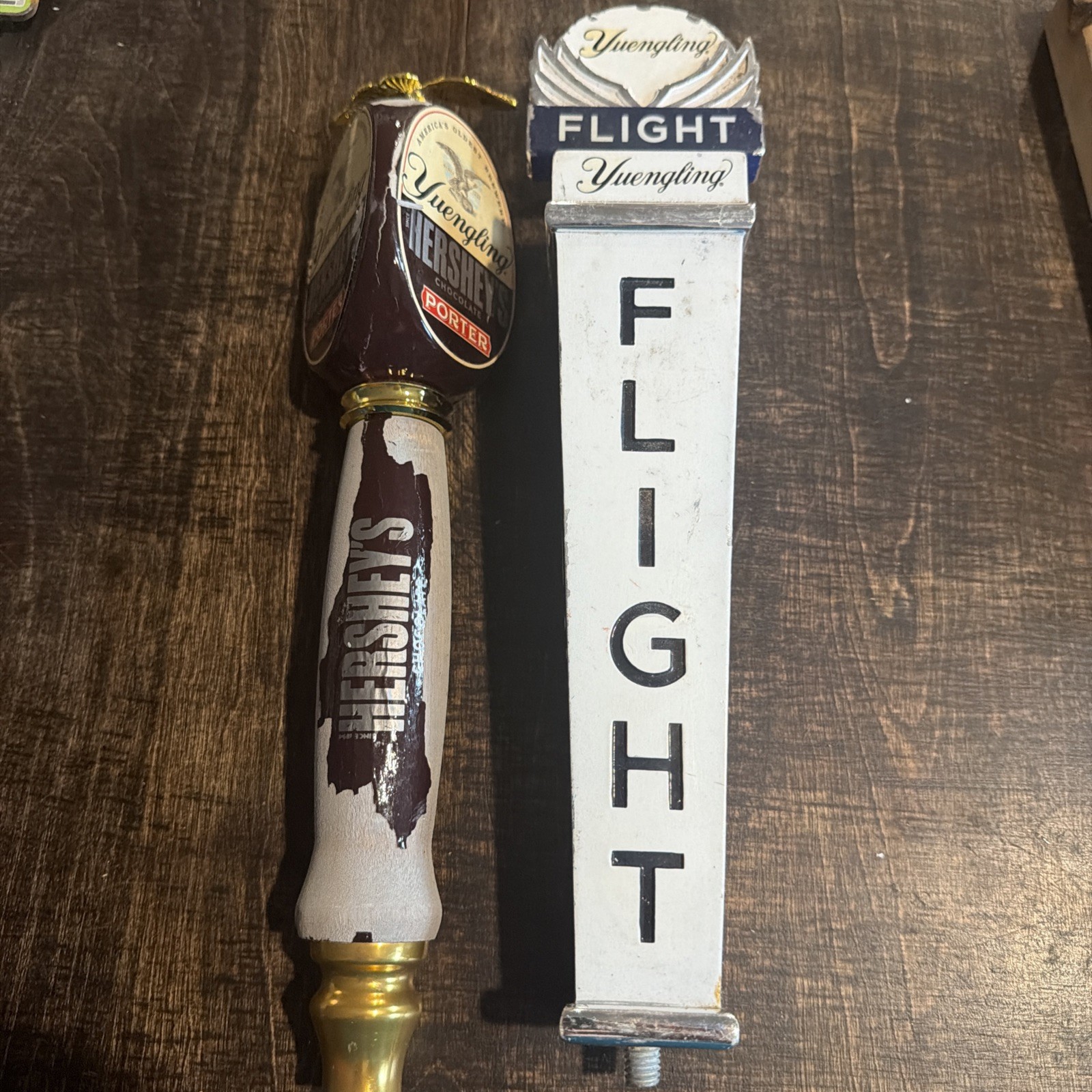 Yuengling Flight Beer Tap Handle Knob. Beer-Bar Keg Handle Set of 2