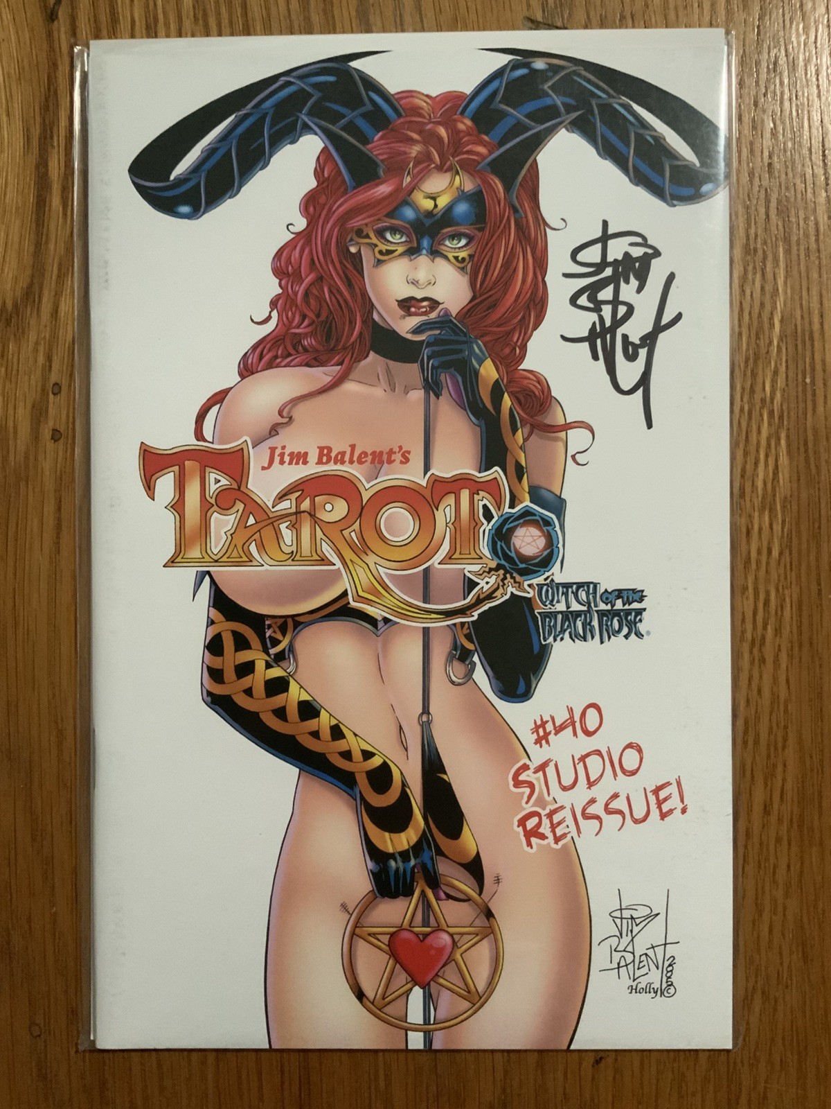 Tarot Witch of the Black Rose #40 Studio Reissue Edition Signed Balent