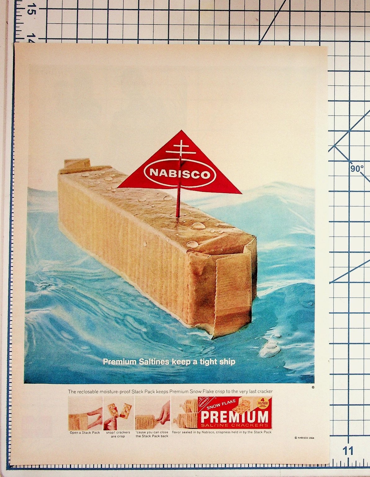 1964 Nabisco Premium Saltines Crackers 