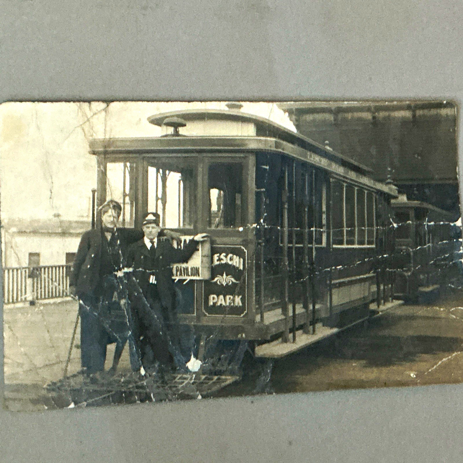 RPPC,Leschi Park-Lake Washington,Washington,Street Car,trolley,Unposted 1901-07. RPPC,Leschi Park-Lake Washington,Washington,Street Car,trolley,Unposted 1901-07.
