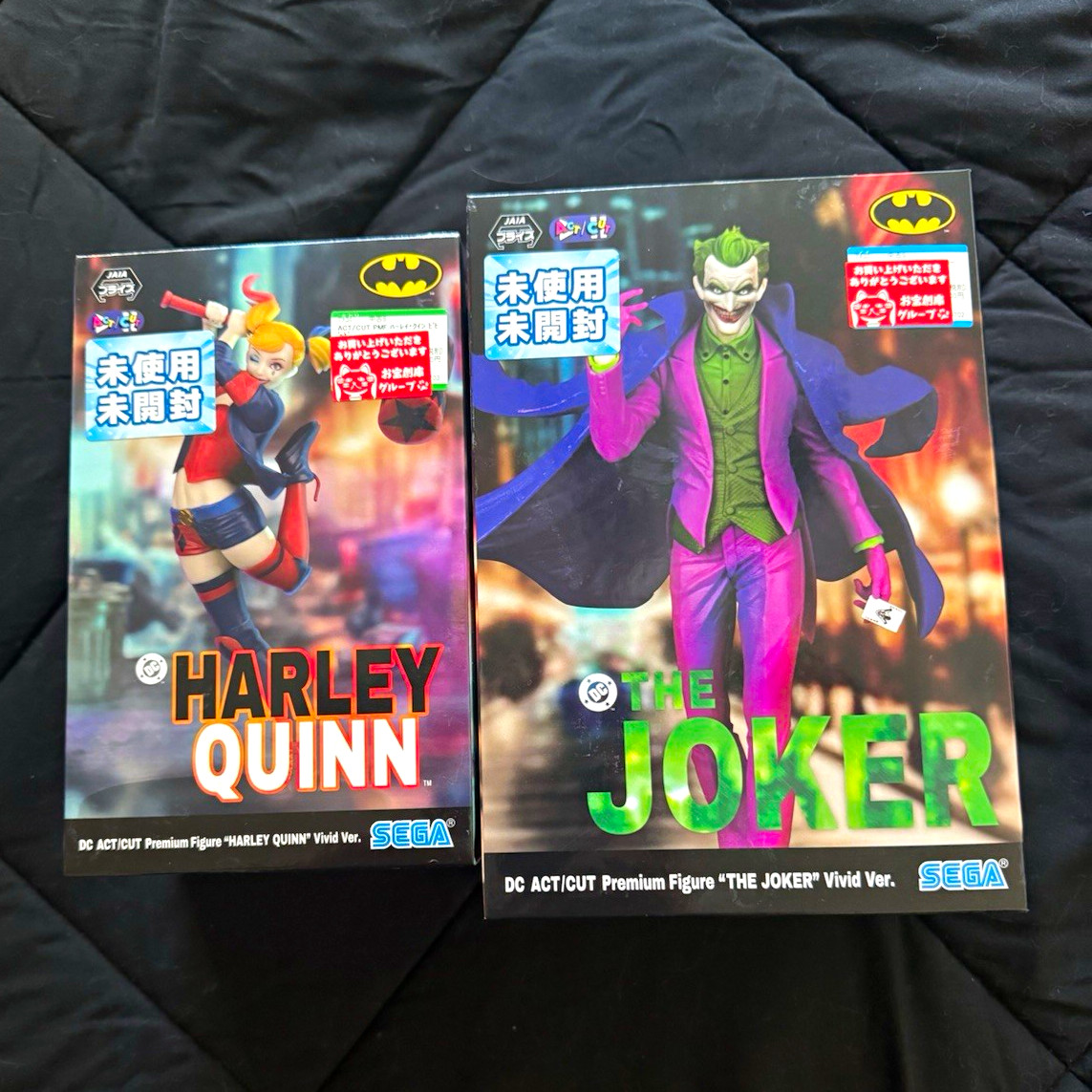 DC Comics Batman The Joker & Harley Quinn ACT/CUT Premium Figures SEGA Japan