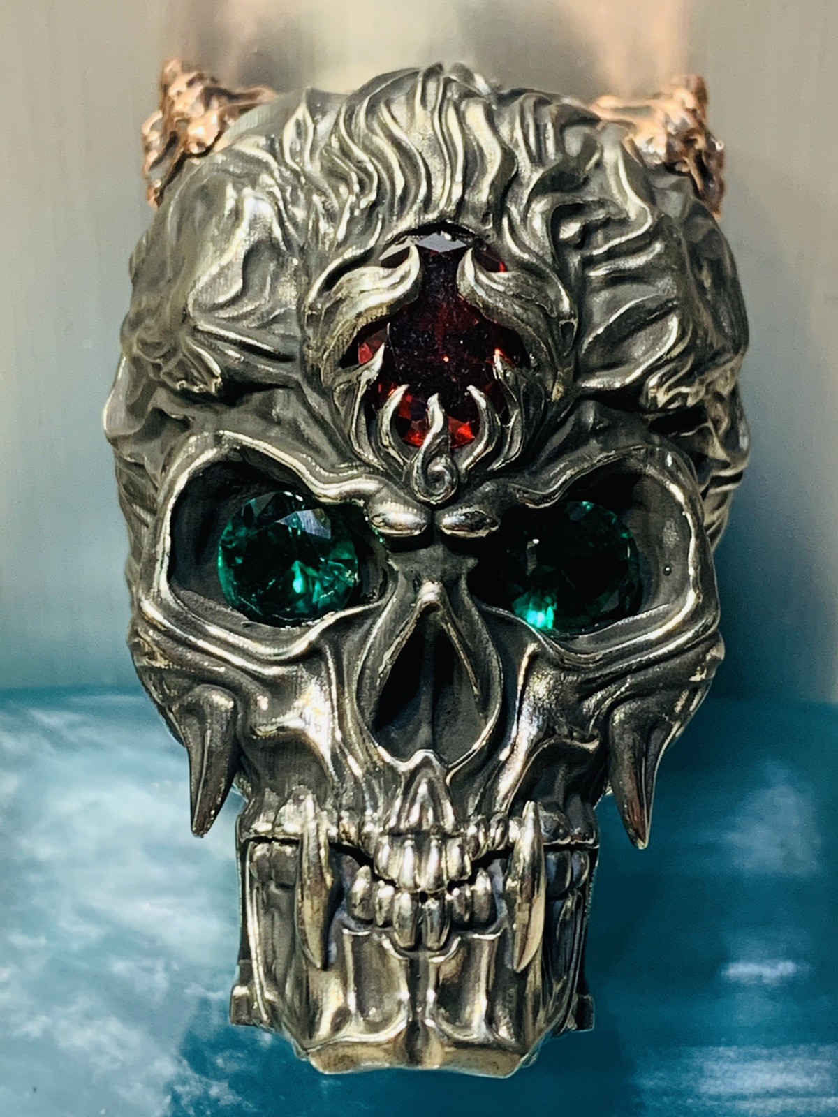 RARE Heavy  3D Zippo lighter  devil Skull Zippo