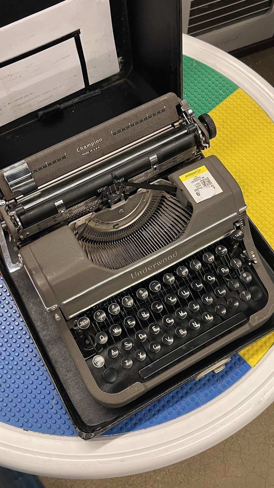 Underwood Champion Typewriter | 1948 1949 Working wCASE