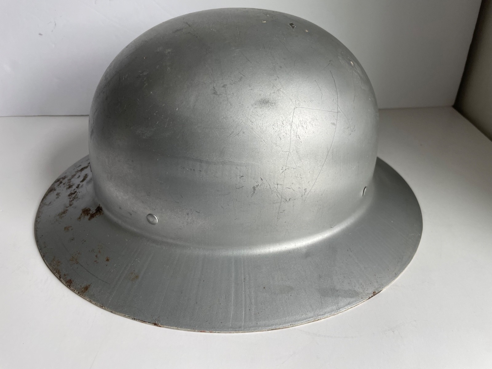 Vintage US Military Hard Hat Helmet Broken Chinstrap