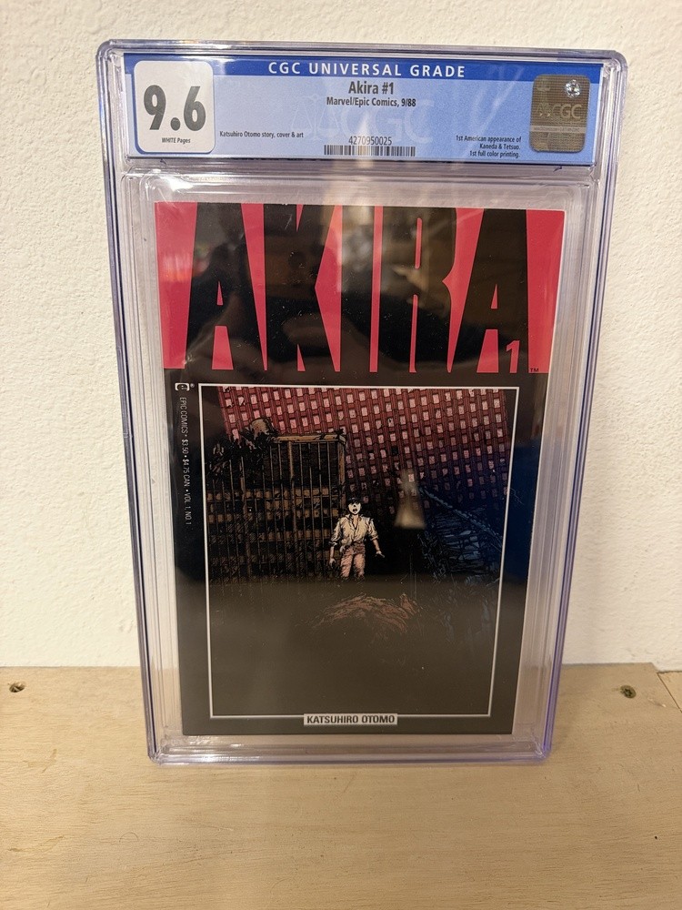 CGC Akira #1 9.6 Marvel/Epic Comics 1988 1st App. Kaneda & Tetsuo Color Printing