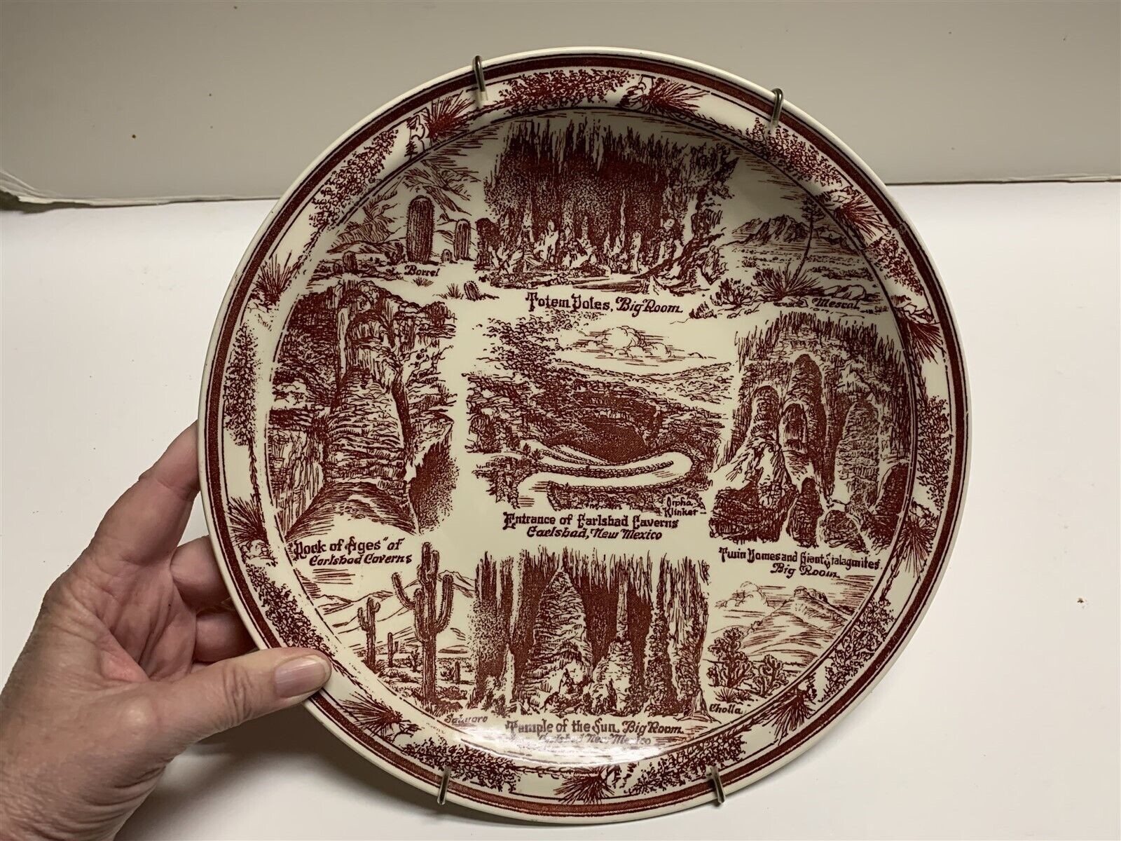 Vernon Kilns Carlsbad Caverns NM Plate Vernon Kilns