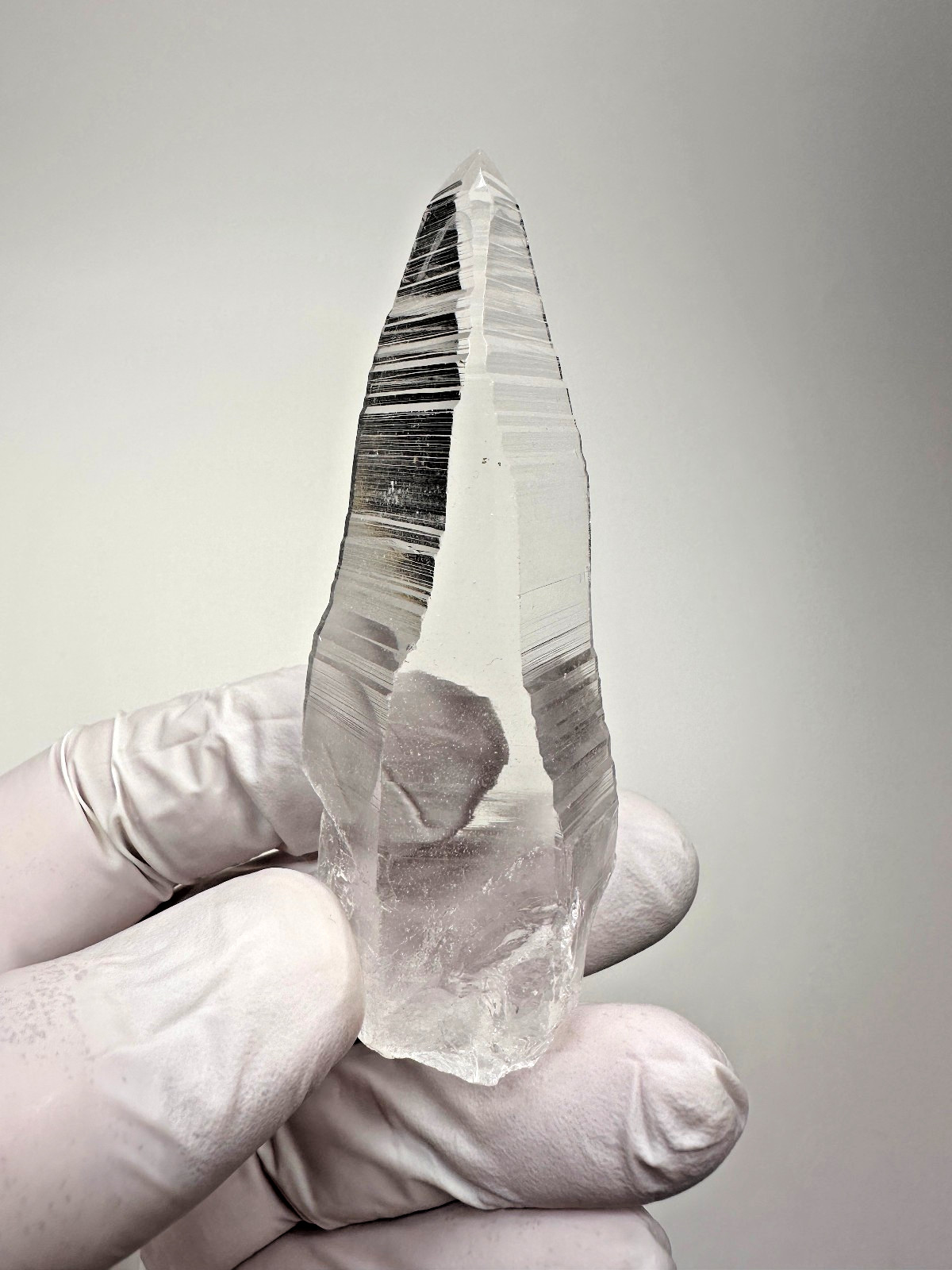 Large Clear Lemurian Seed Quartz Crystal Point__Serra do Cabra