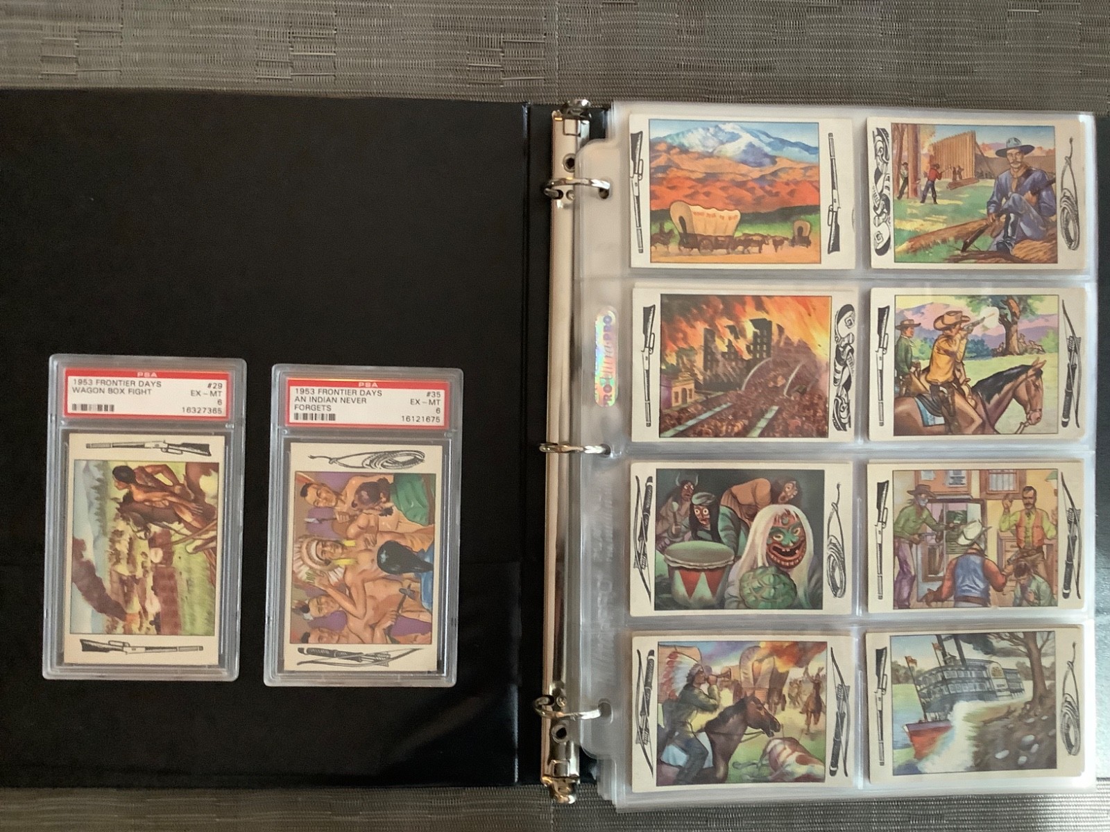 1953 Bowman Frontier Days Complete Set, 128 Cards, VG-EX+ Crease-free
