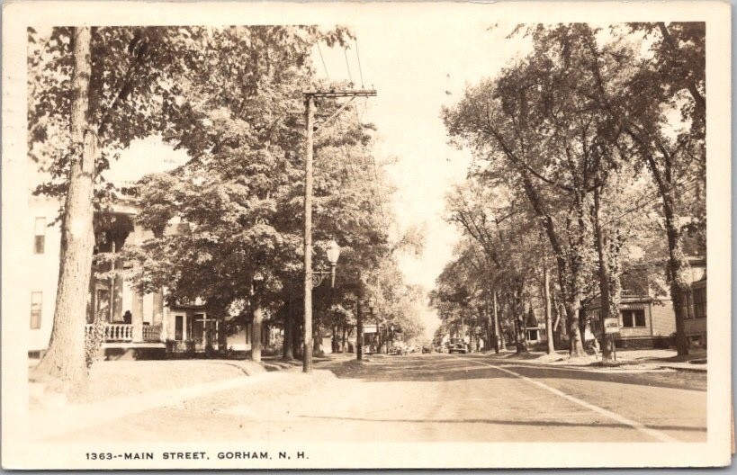 GORHAM, New Hampshire Photo RPPC Postcard \
