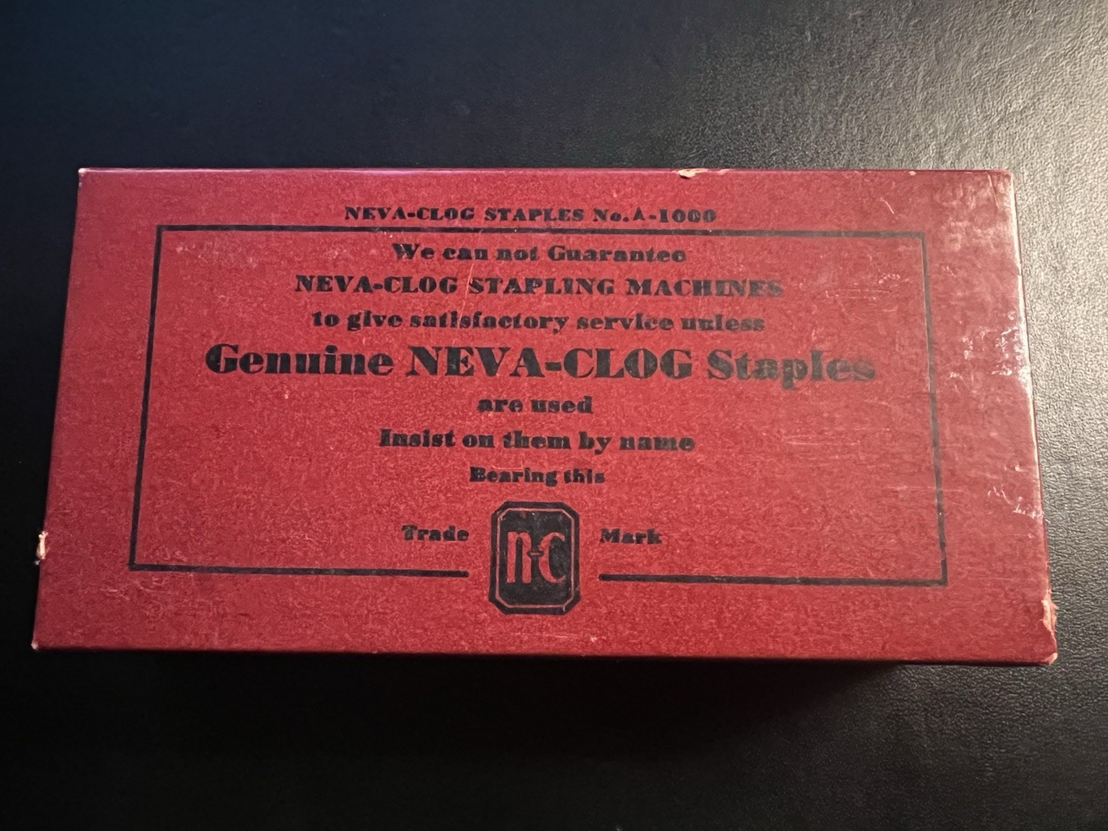 NOS Vintage NEVA-CLOG Staples Genuine Lot Of 10 Boxes of 1000, 10,000 Total