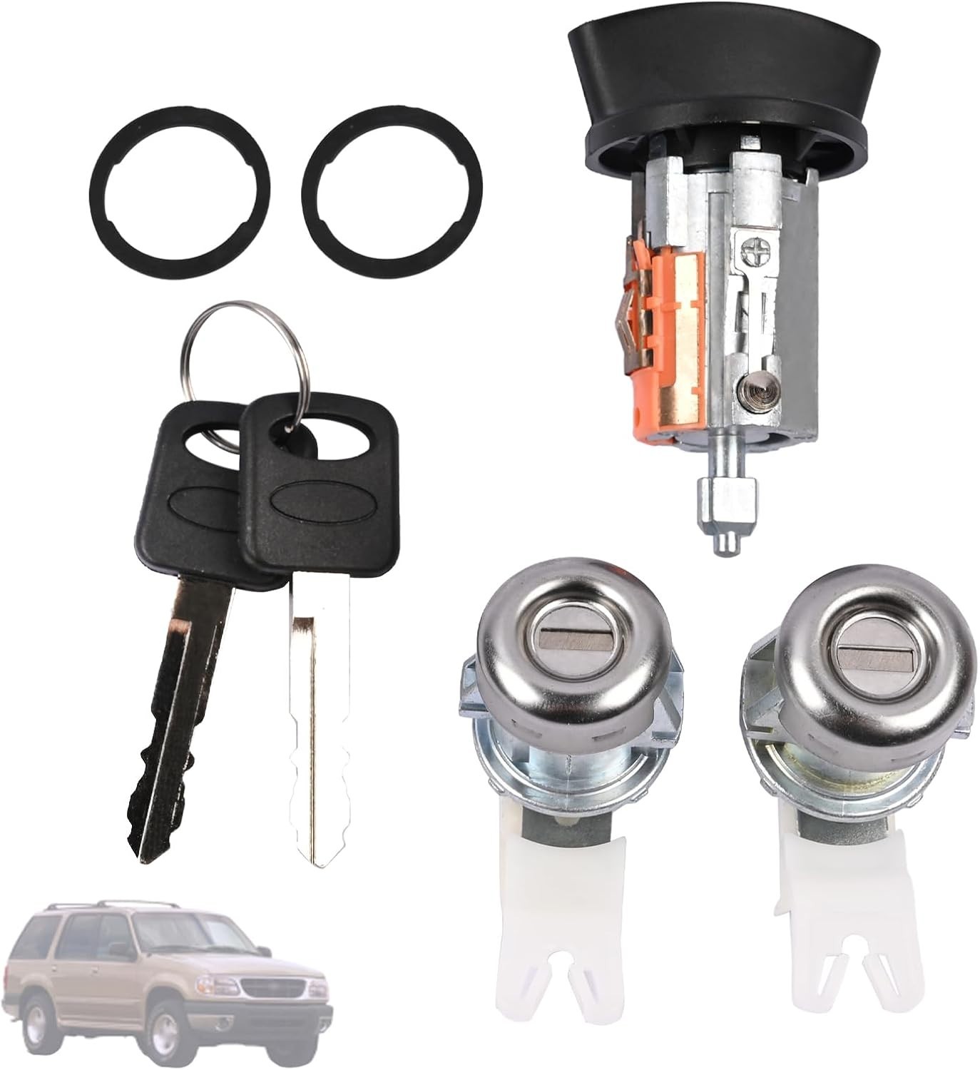 Ignition Door Lock Cylinder for Ford F-250 F-350 1997-2007 Excursion 2000-05 No