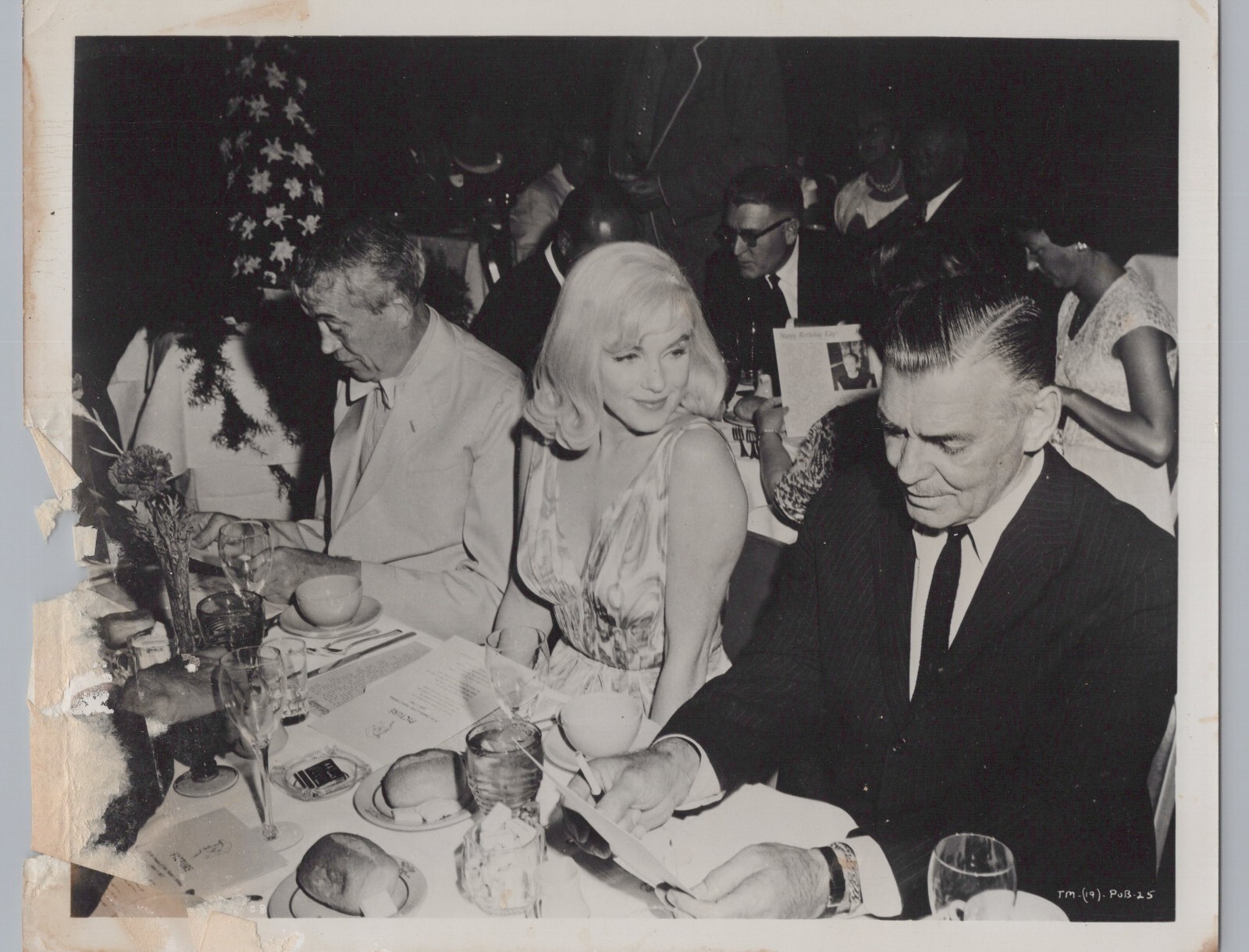 HOLLYWOOD BEAUTY MARILYN MONROE + CLARK GABLE PORTRAIT TYPE I 1961 PHOTO 420