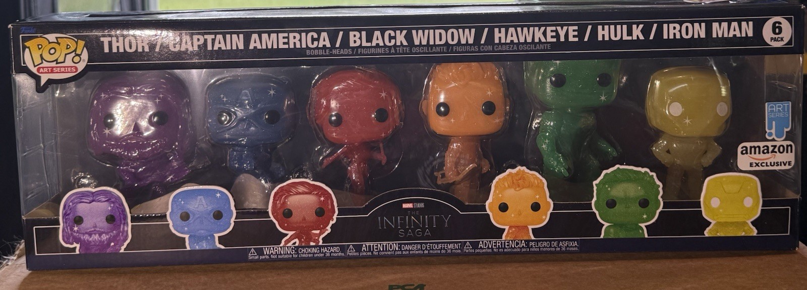 Funko Pop: Marvel Avengers - Infinity Saga - 6 Pack - Art Series - Amazon Exclu