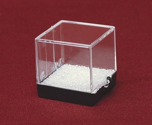 Clear Plastic Specimen Display Perky Boxes with Styrofoam Inserts, 6 pack