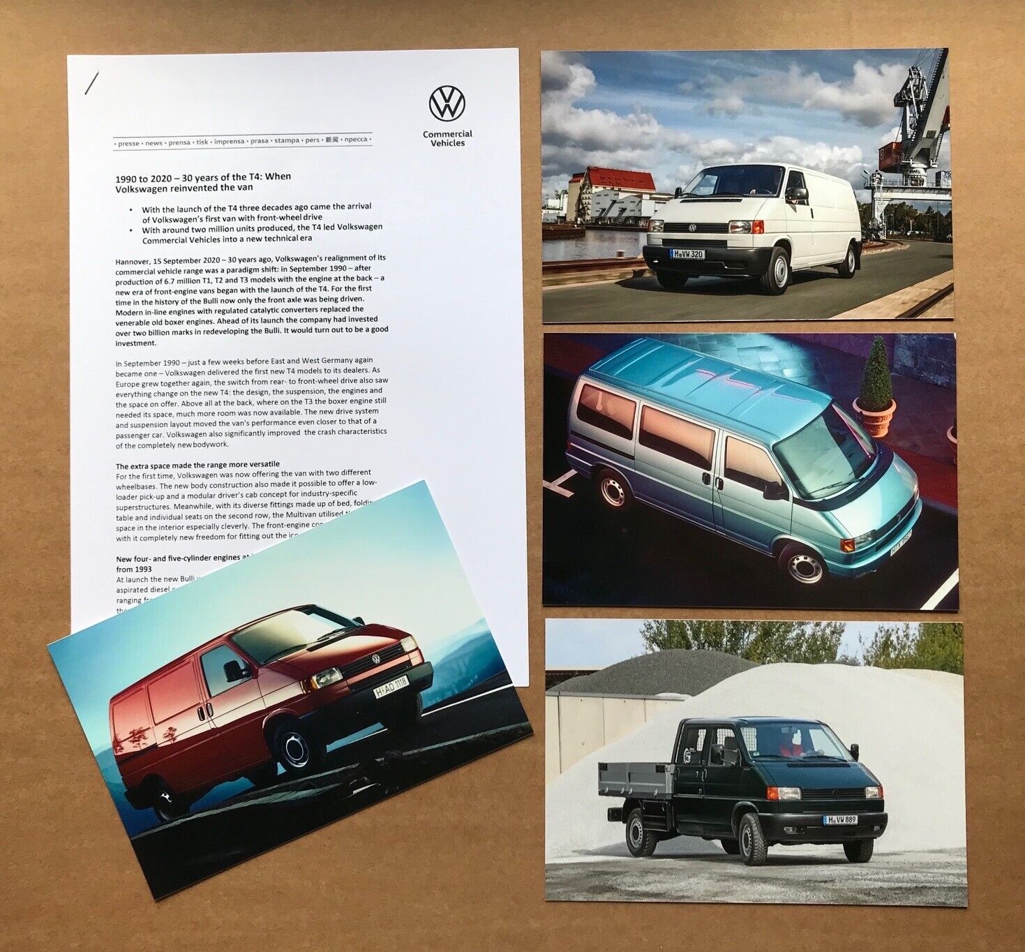 \'30 Years of the T4\' Press Photographs + Press Release - VW T4 Van
