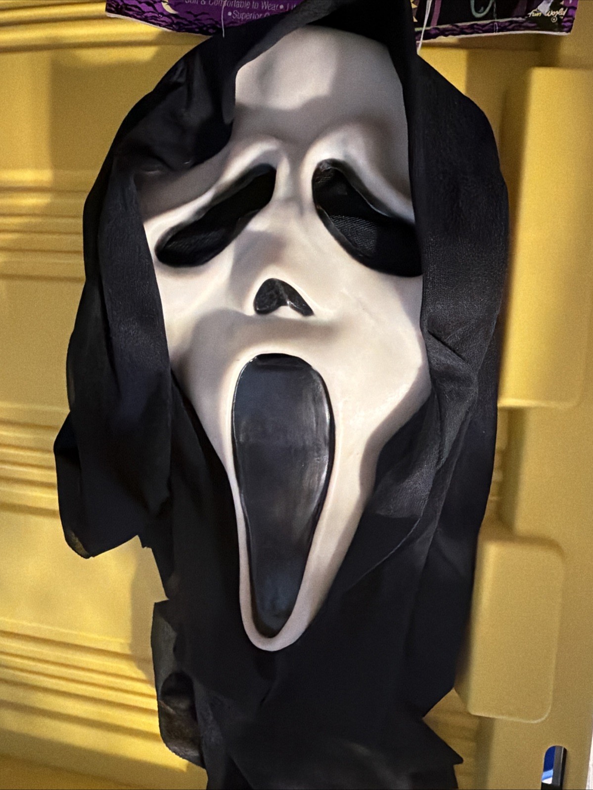 Vintage Gen 2 Scream Mask Polyester ASIS tag Ghost face  Fun World Div New