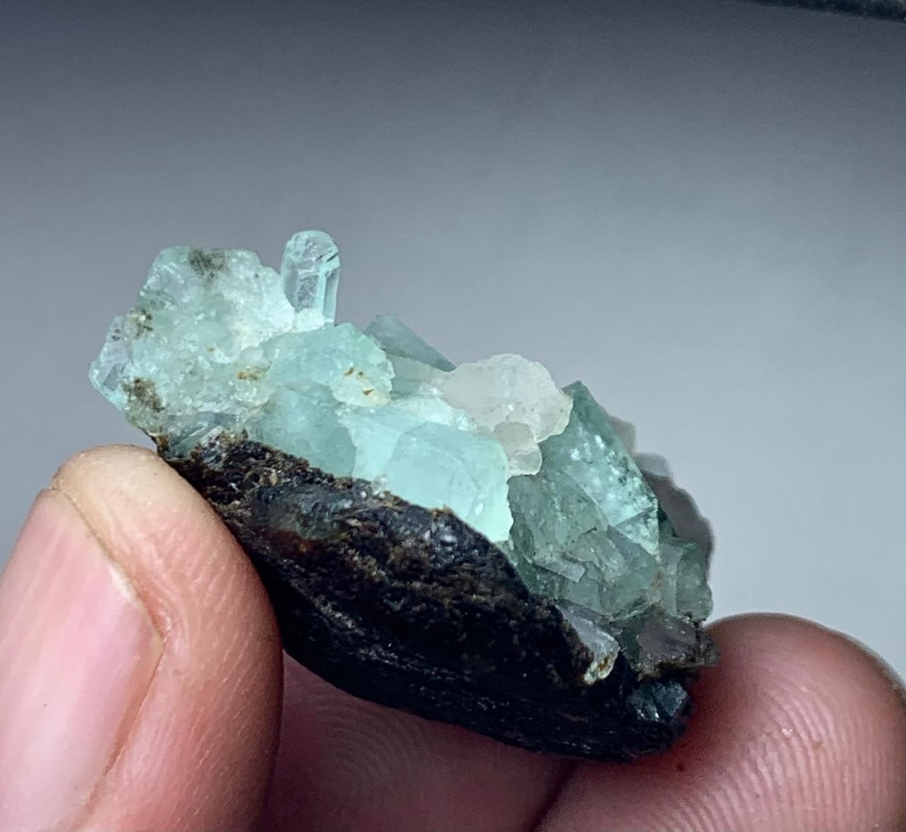 50 Cts Beautiful Emerald Crystal Bunch with Quartz Specimen from Afghanistan