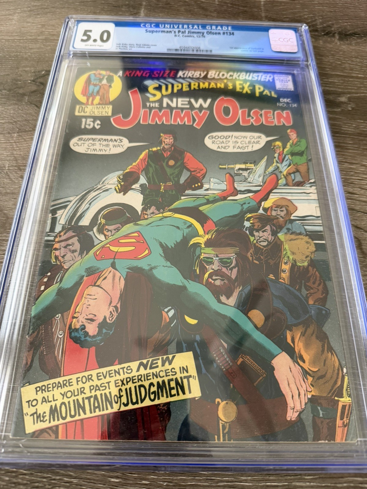 Superman's Pal Jimmy Olsen #134 CGC 5.0 1970 1st Darkseid (cameo) 