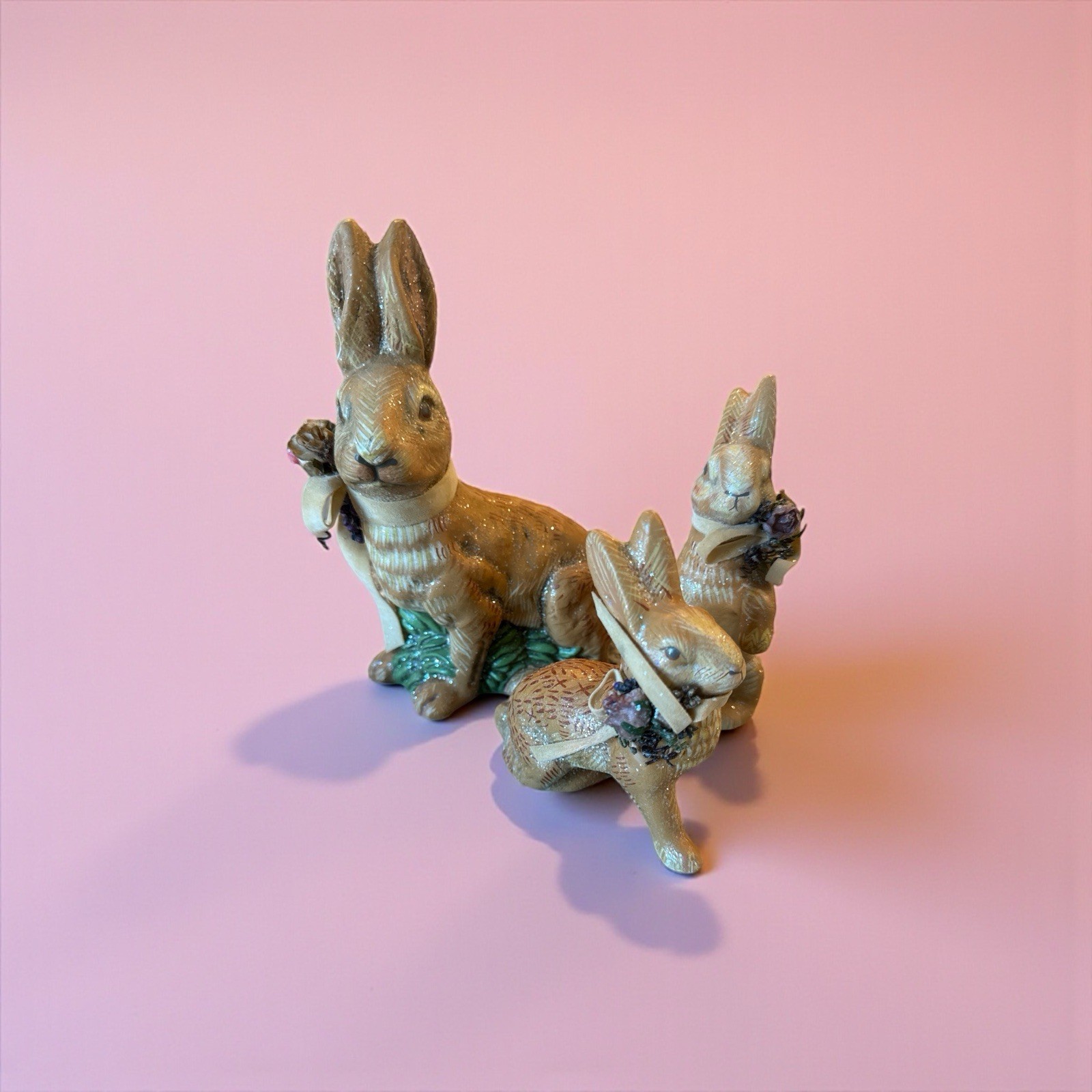 NEW Set/3 Department Dept. 56 Bunny Rabbit Figures Figurines