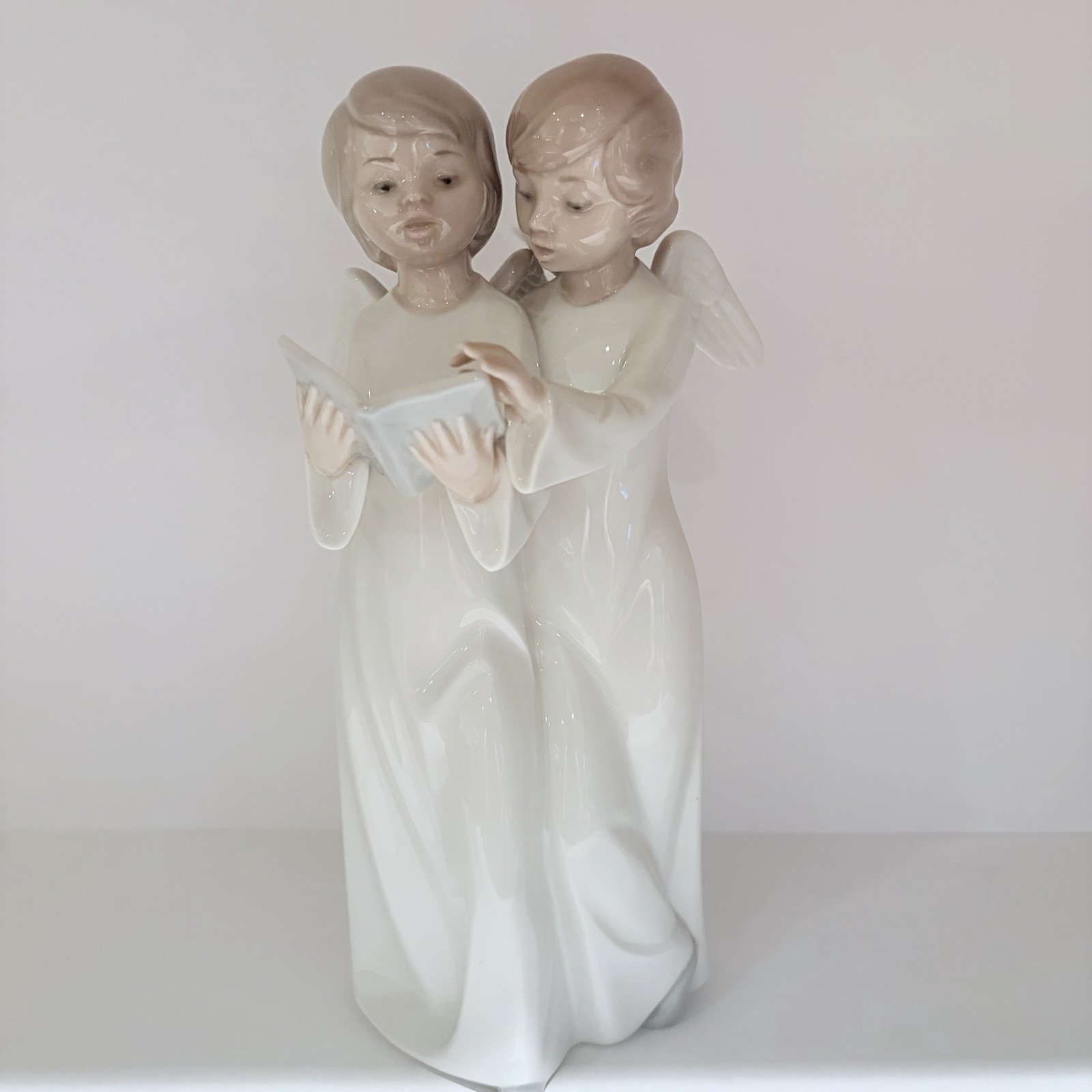 Vintage 1985 Nao Lladro Porcelain #193 Angel\'s Choir Girl & Boy 8\