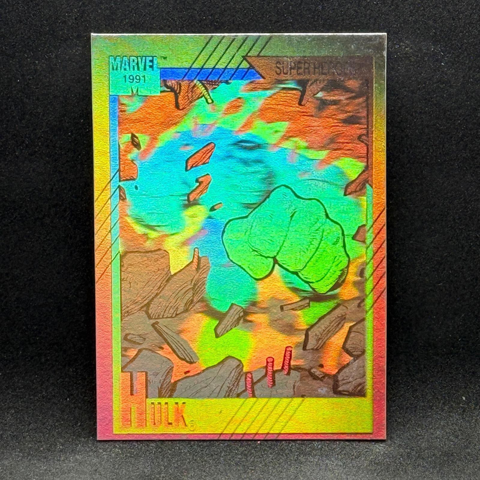 Hulk Hologram Insert 1991 Impel Marvel Universe II #H-2 MID GRAGE VG