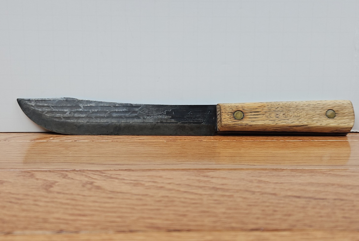 Vintage Old Hickory BUTCHER KNIFE True Edge Ontario 7\