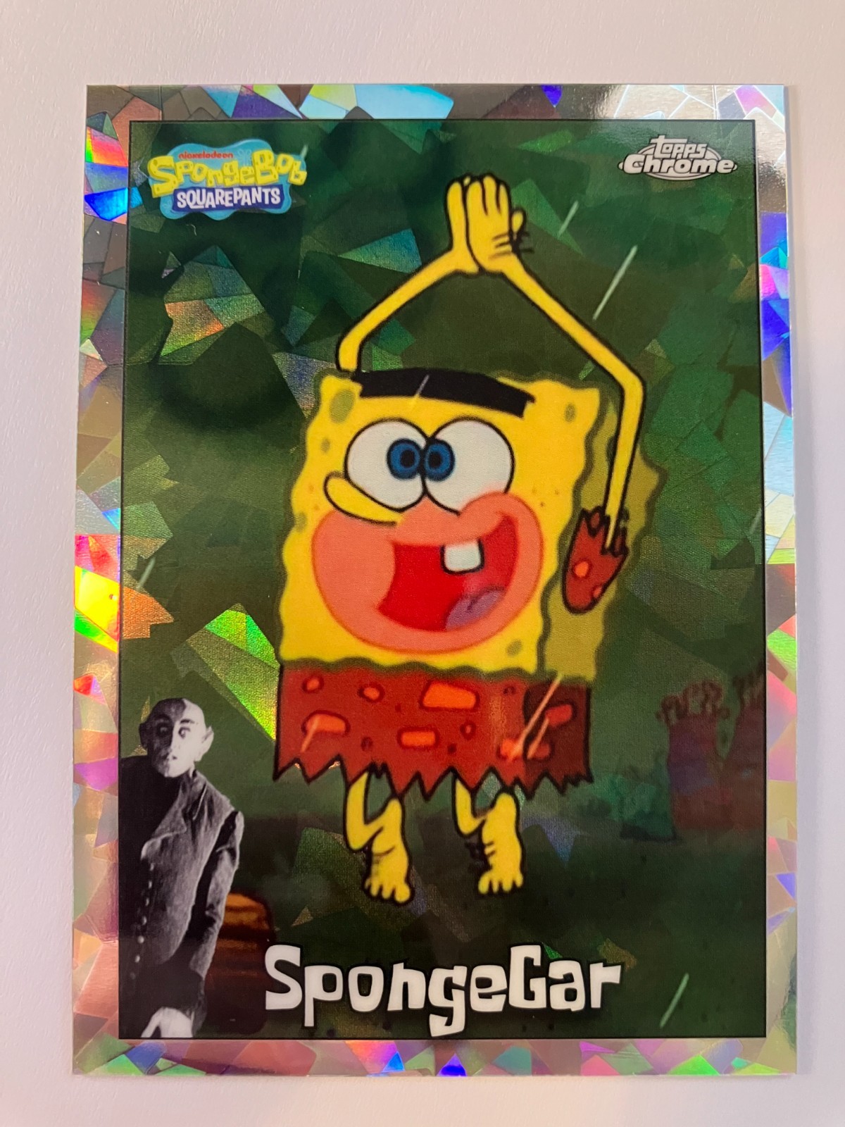 2025 Topps Chrome SpongeBob SpongeGar #43 nightshift SSP /25