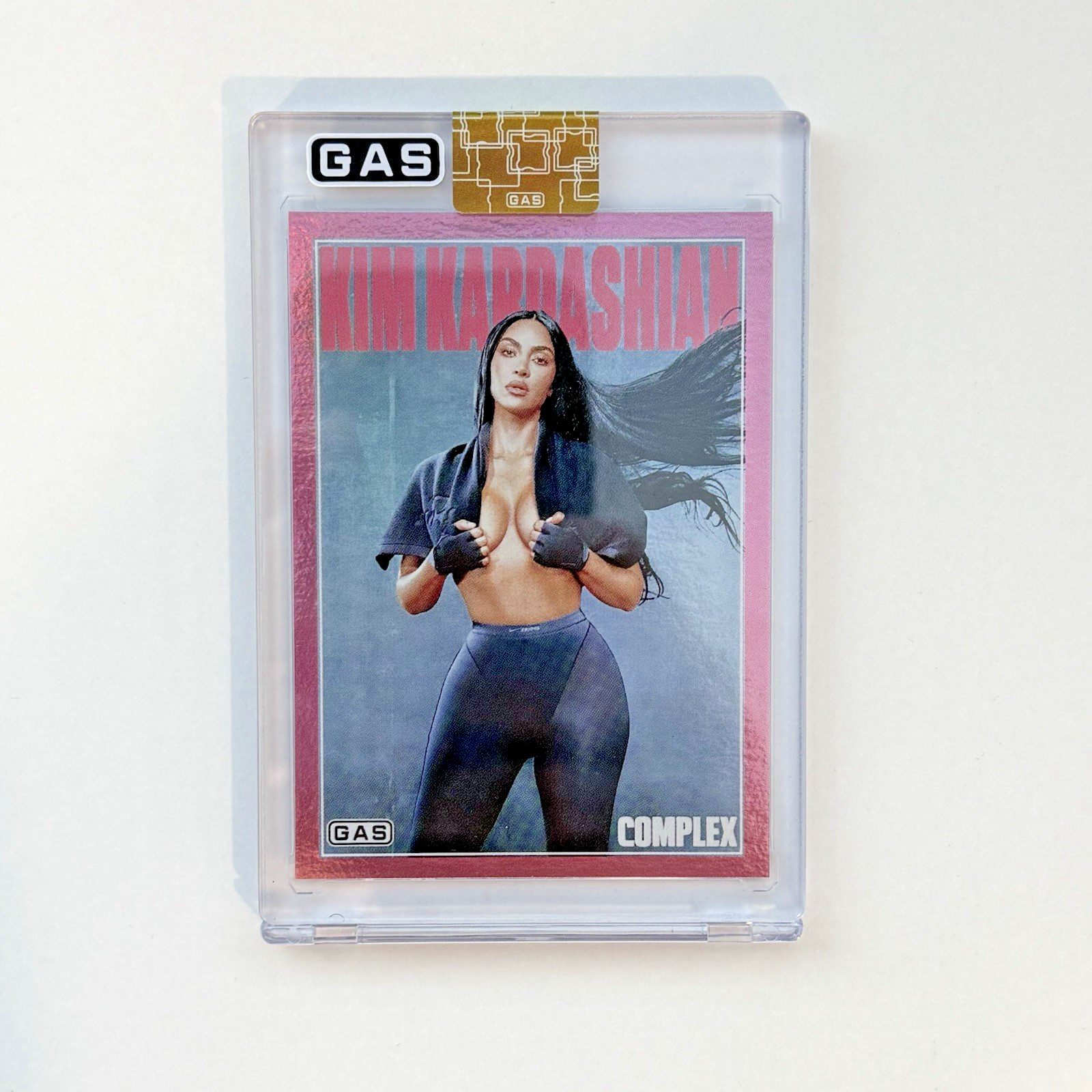 2026 Kim Kardashian Complex x GAS Limited PINK FOIL Trading Card 13/20