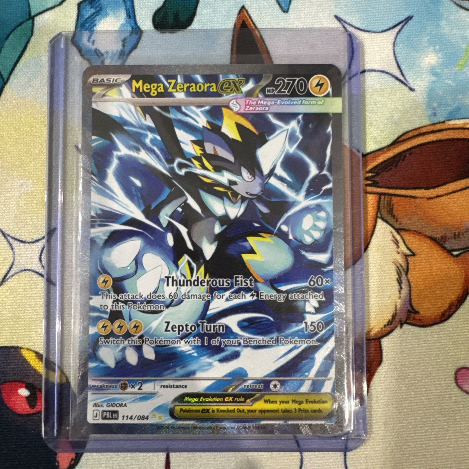 Pokémon TCG Mega Zeraora EX PBL 114/084 Secret Rare Holo EN HP270 