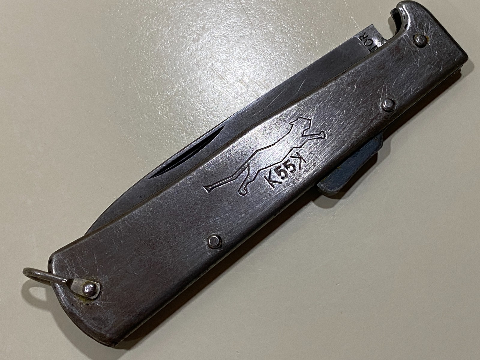 Vintage early K55K Folding POCKET KNIFE Mercator Soligen GERMANY Nice Condition