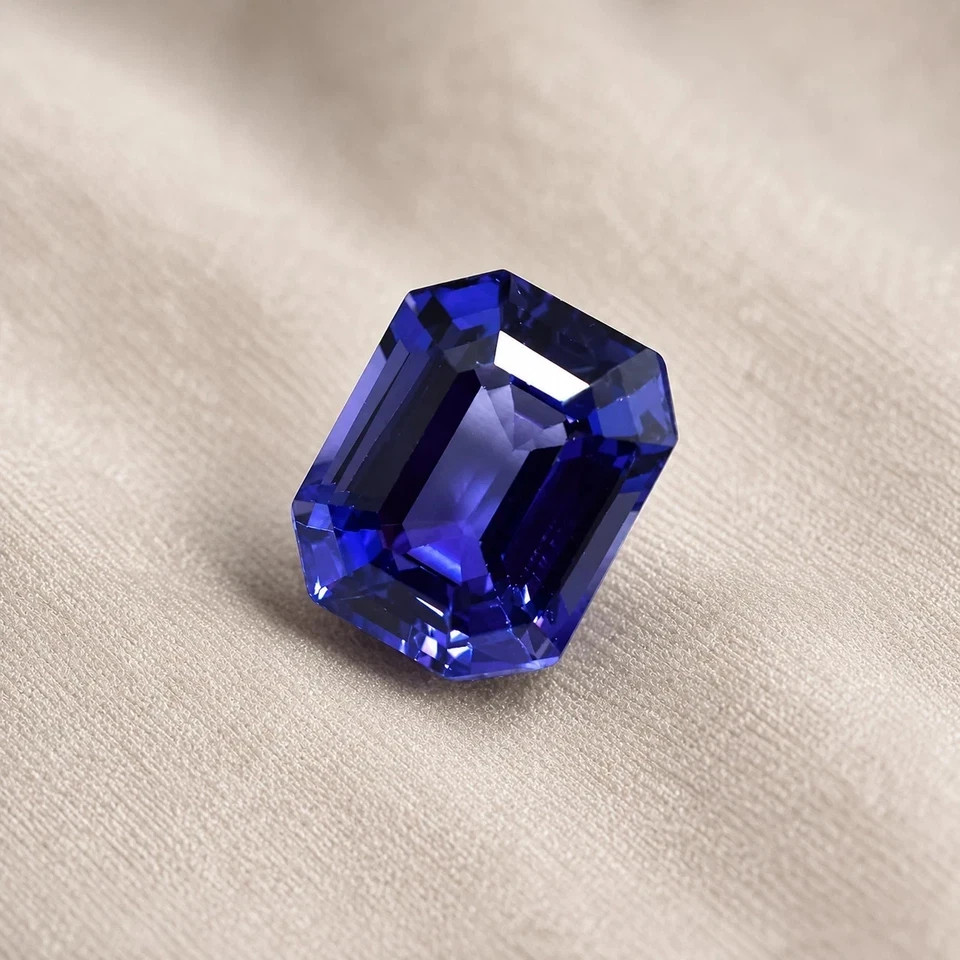 Natural Blue Sapphire Emerald Cut 10 Ct+ Certified Loose Gemstone
