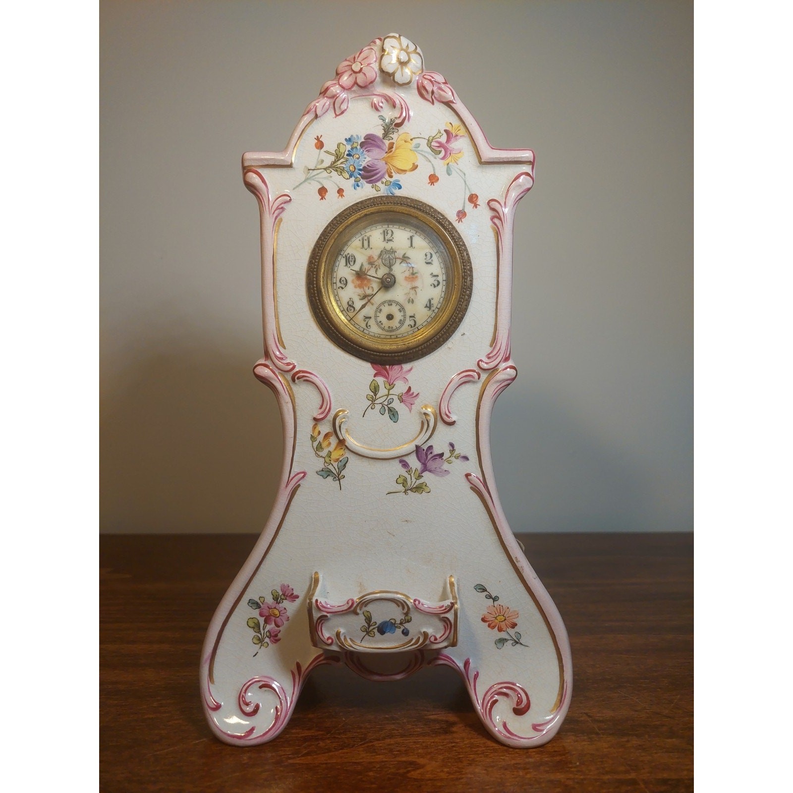 Antique, Ansonia Royal Bonn Clock, La Rive c. Late 1870\'s 1874 stamped