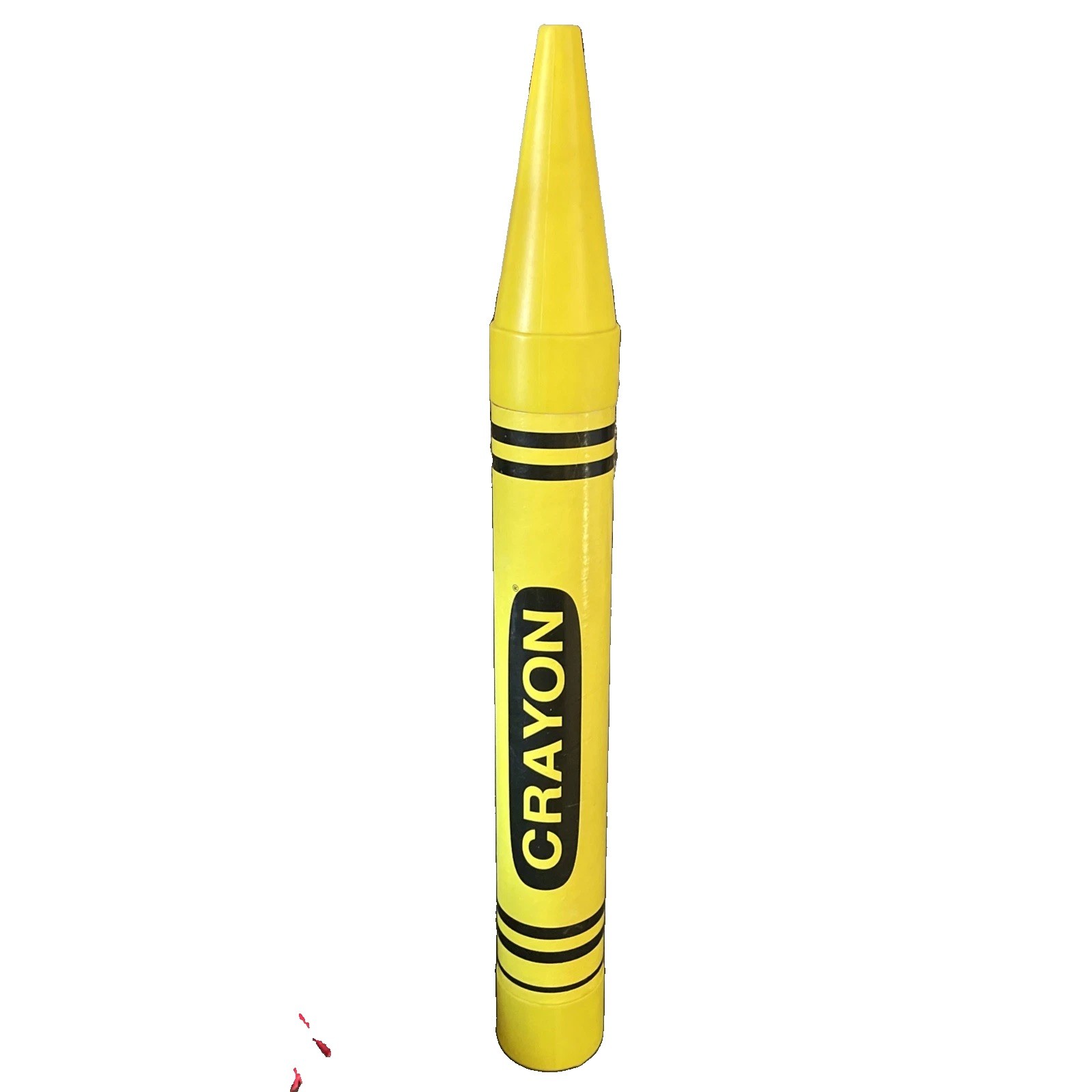 Vintage 1988 Giant Yellow Crayon 35” Fantazia Coin Bank
