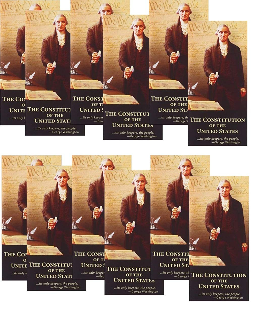 12- Pocket United States Constitution and Declaration of Independence (Package o