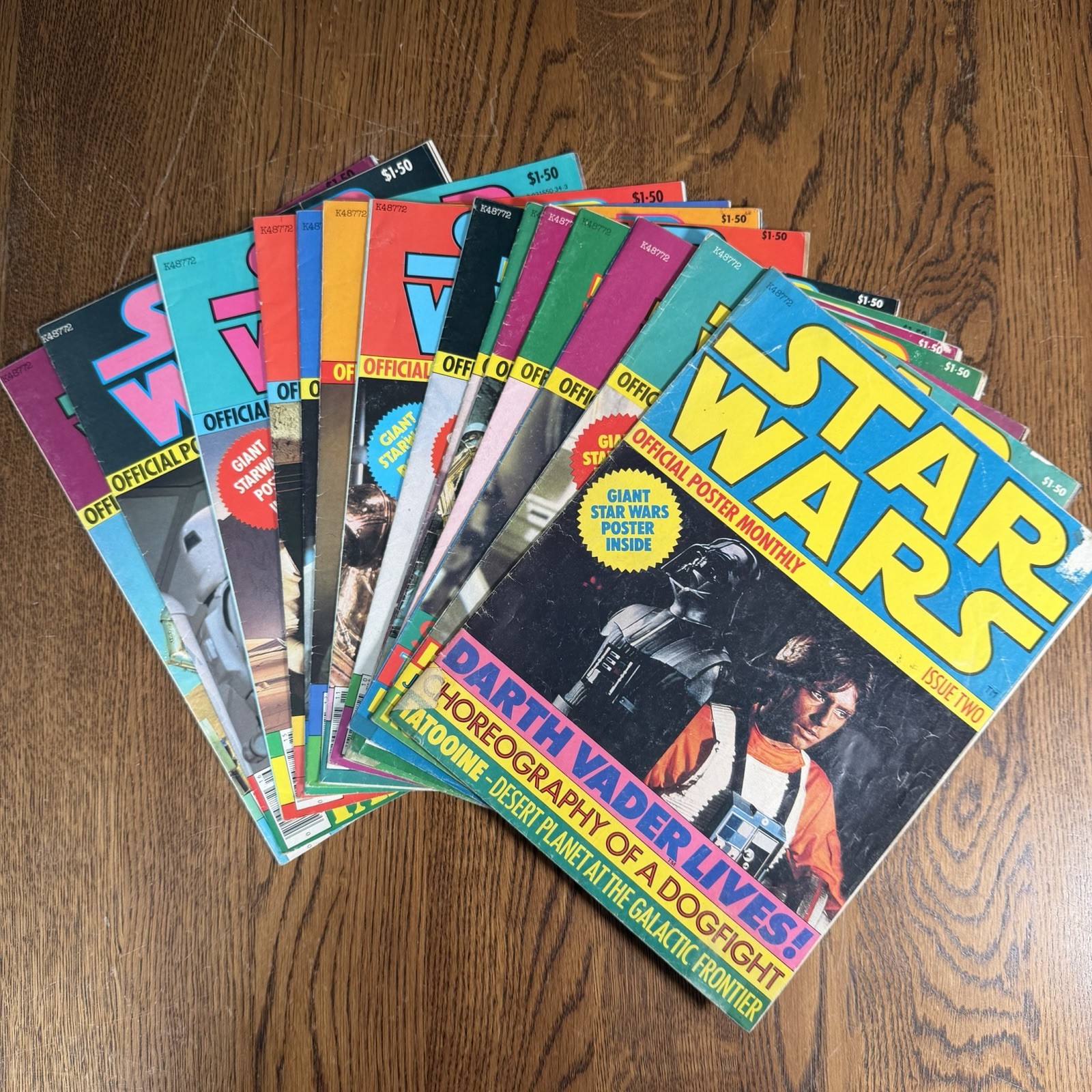 Vintage Star Wars Official Poster Monthly Lot 14 Issues 2-6 8 10-17