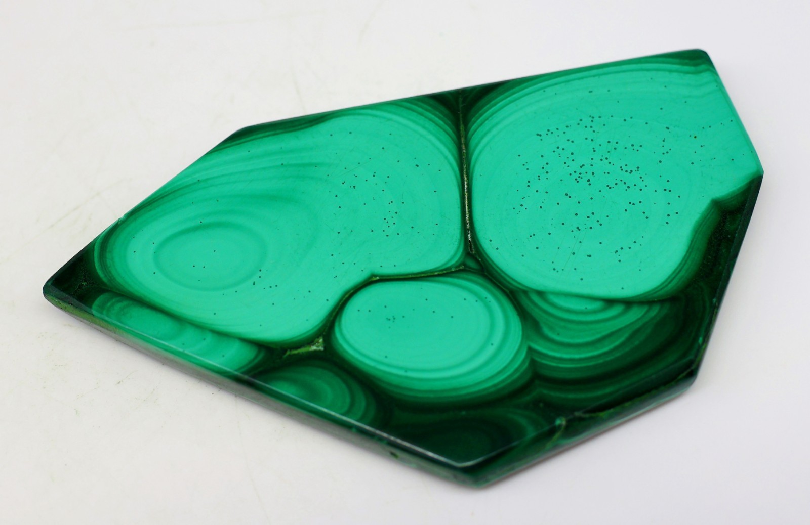321 Ct 7X46X79 mm Natural Designer Malachite Rough Polish Slice Gemstone MJ-456