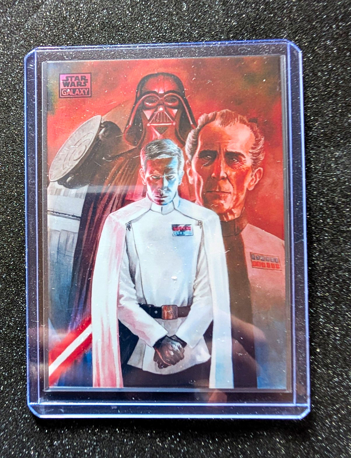 Topps 2026 Star Wars Galaxy #23 The Trinity of Evil Serial Numbered 4/5 True Red