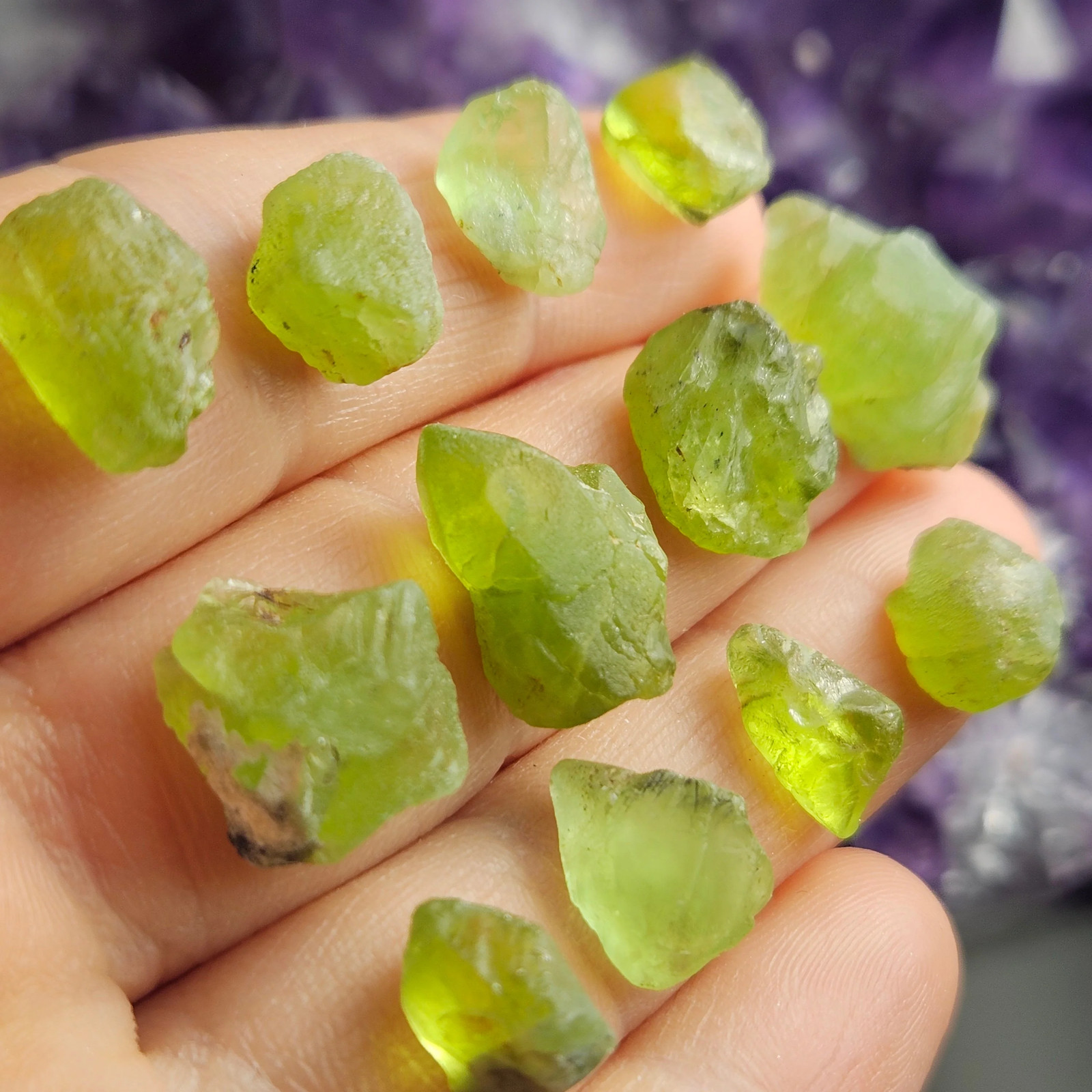 Peridot Crystal, Choose your Size