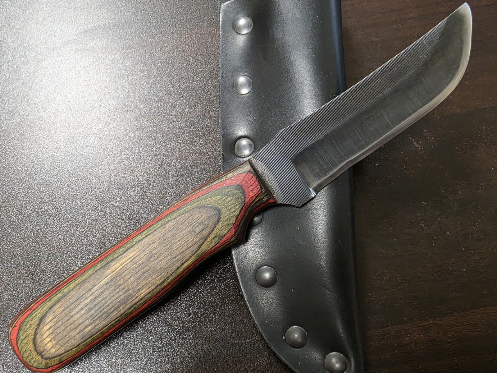 Vintage ANZA File Knife, Perfect Cond, Blued, 8.5\