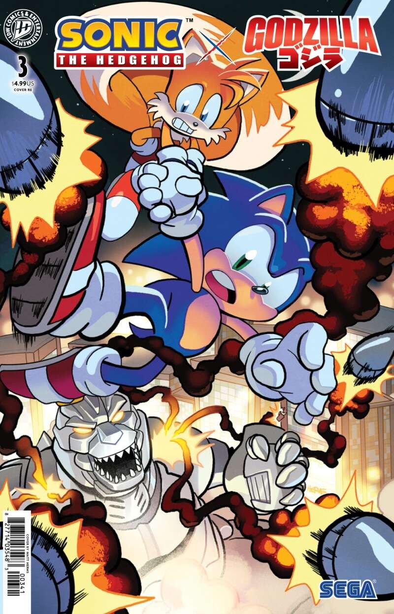 Sonic the Hedgehog x Godzilla #3 Comics To Astonish Retailer Exclusive Matt Herm
