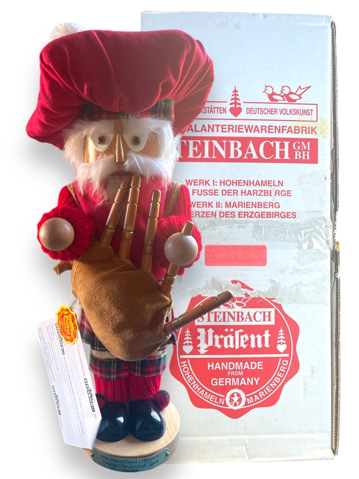 Duncan The Scottish Santa Christmas Legends Steinbach Nutcracker S1829 with Box