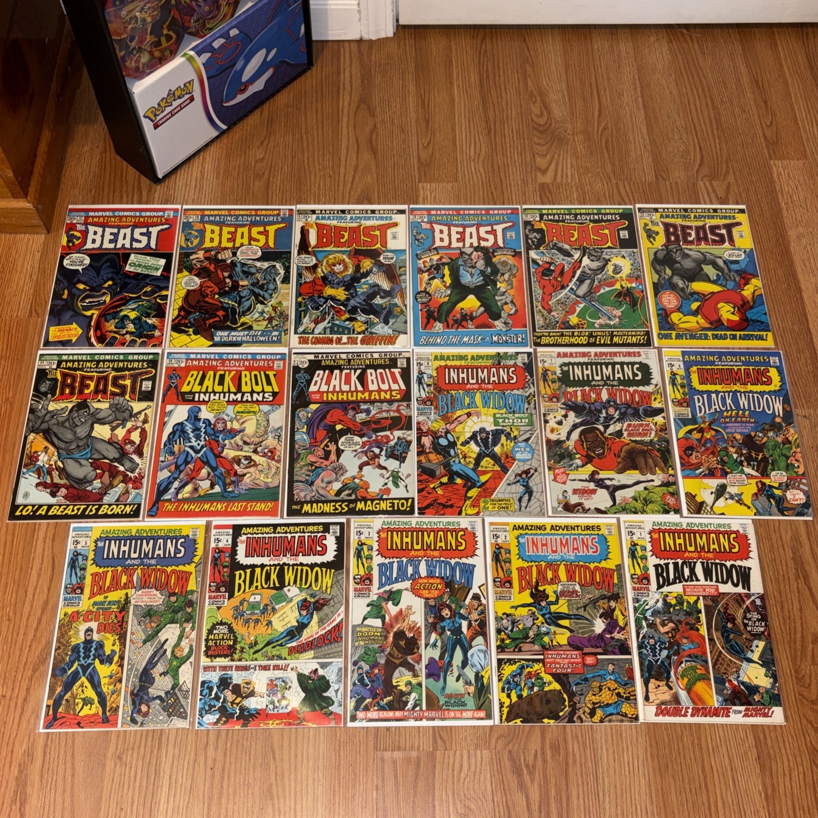 AMAZING ADVENTURES 1-17 COMPLETE SET HG Set / 11 1st Blue Beast / Adams Art 1970