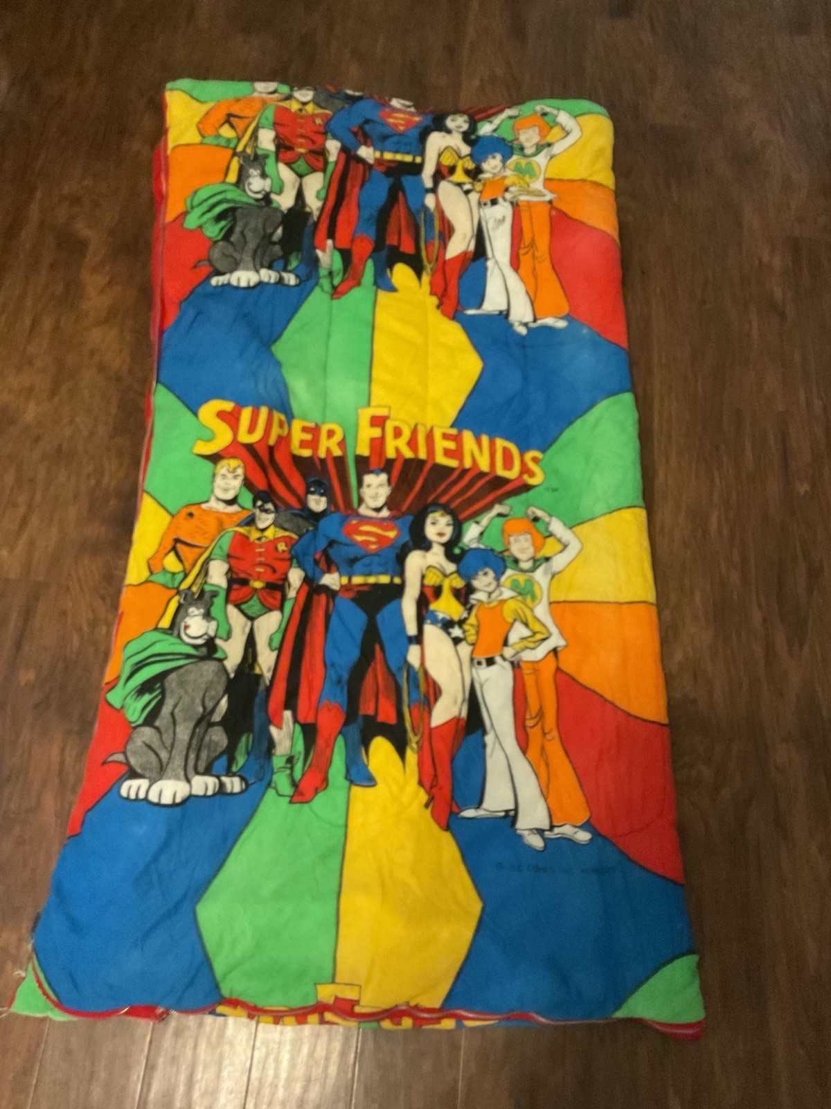Vintage 1973 DC Comics Super Friends Sleeping Bag