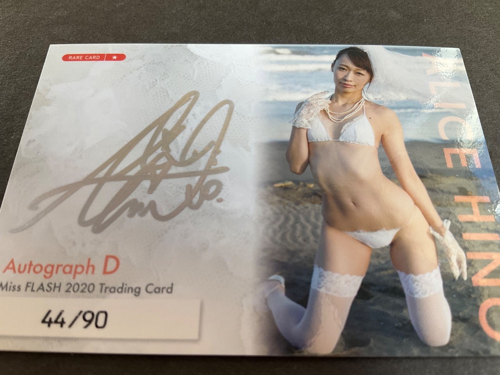 Alice Hino SILVER Autograph Card #44/90 Japanese Gravure Woohoo Miss Flash 2020