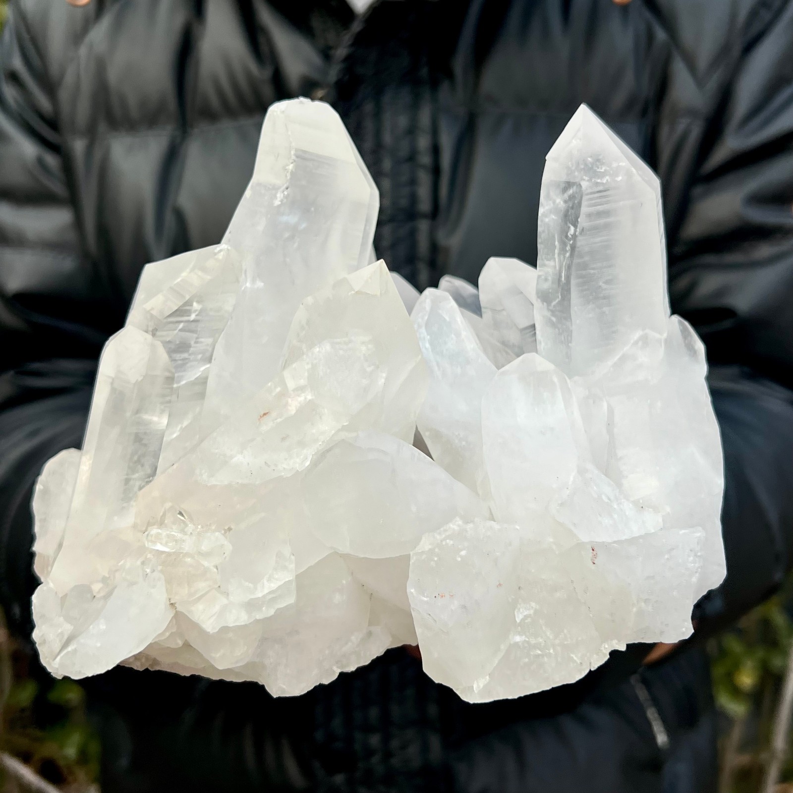 4.5LB A + + + natural white crystal Himalayan quartz cluster / mineralsls