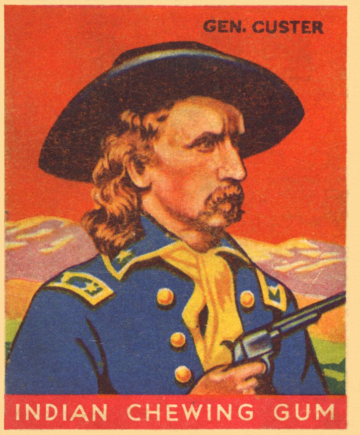 1933 GOUDEY INDIAN CHEWING GUM Reproduction VINTAGE TRADING CARD Gen. Custer #55